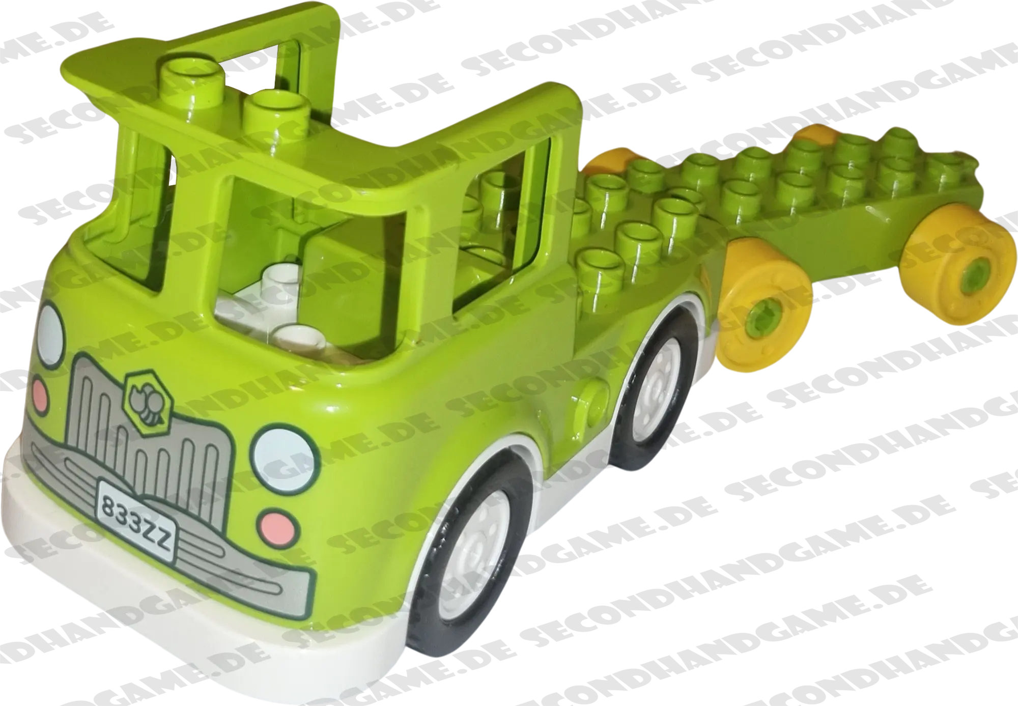 Lego Duplo LKW Lastwagen Lime mit grünem Anhänger